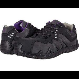Terra Spider CT Black Purple Hiking Travel Shoes Size 7.5 Lightweight Durable